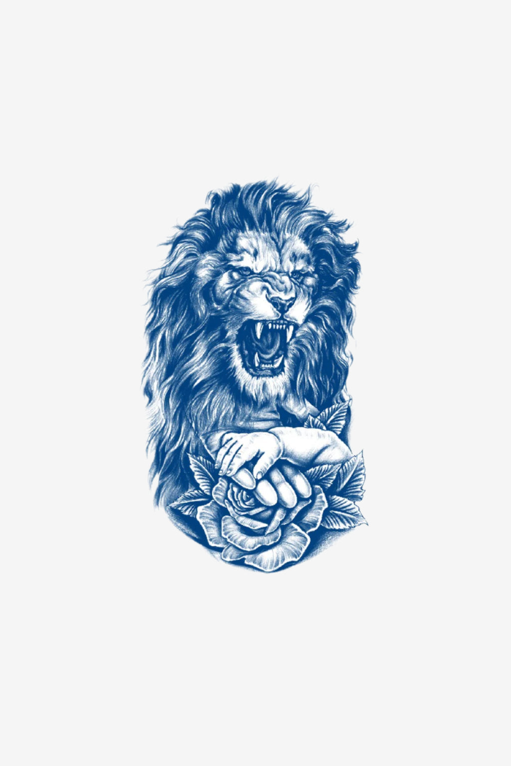 Tatuaje temporare pentru bărbați - leu, simbol al puterii, model semipermanent