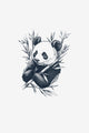 Panda Blând - tatuaj temporar Inklabs